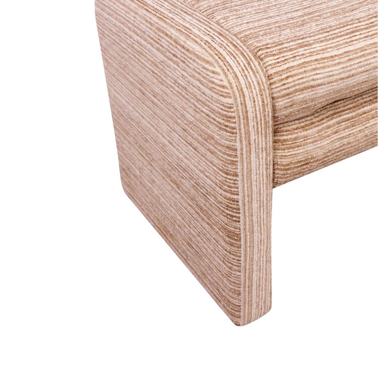 Esszimmerbank Ravi Chenille beige/pink 100 cm