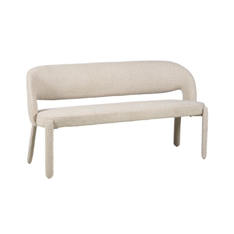 Esszimmerbank June Bouclé taupe 160 cm