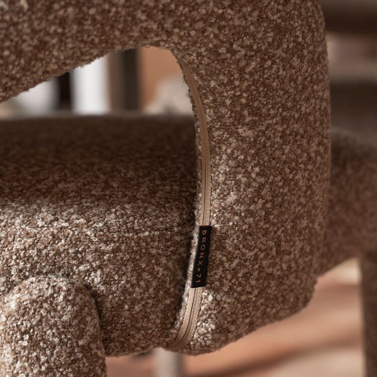 Esszimmerstuhl Dean Bouclé braun