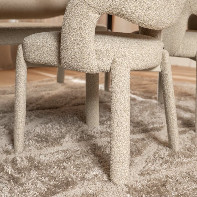 Esszimmerstuhl Dean Bouclé taupe