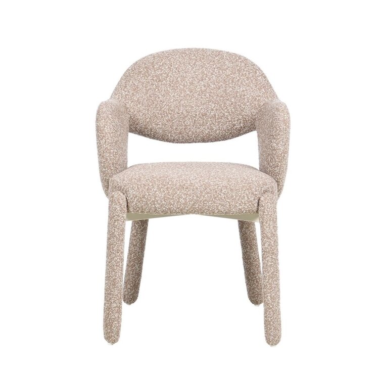 Esszimmerstuhl June Bouclé braun