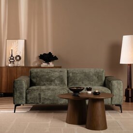 Samt Sofa Vegas 2,5-Sitzer grün