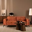 Samt Sofa Vegas 2,5-Sitzer kupfer