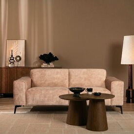 Samt Sofa Vegas 2,5-Sitzer taupe