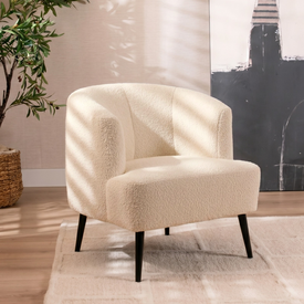 Bouclé Sessel Nora modern beige
