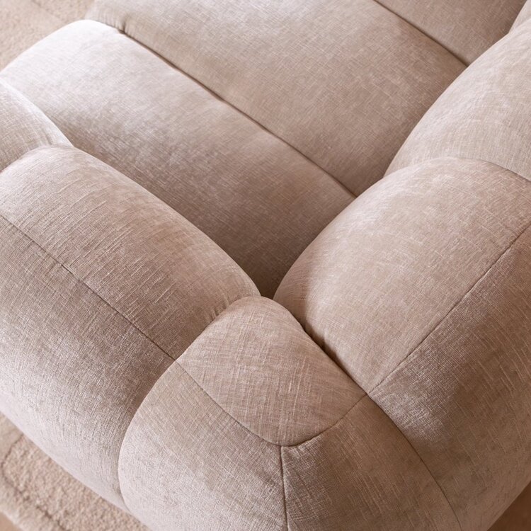 Ecksofa Luca XL Chenille Beige links