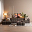 Ecksofa Luca XL Chenille Braun links