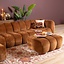 Ecksofa Luca XL Chenille kupfer links