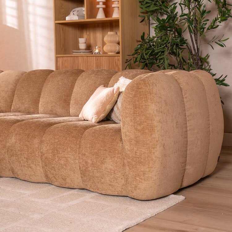 Ecksofa Luca XL Chenille peach links