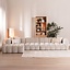 Ecksofa Luca Chenille XL sand links