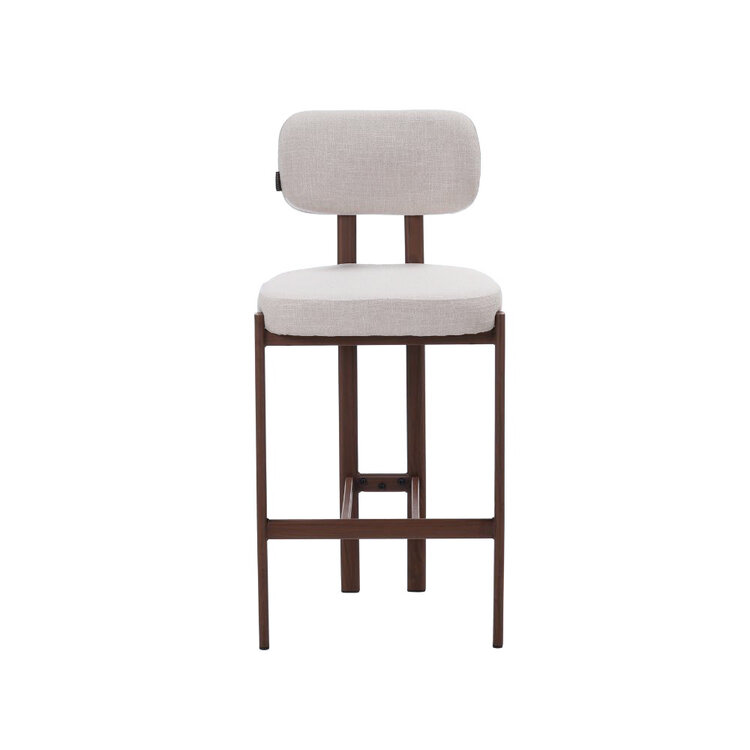 Barhocker Nori Leinen off white 70 cm