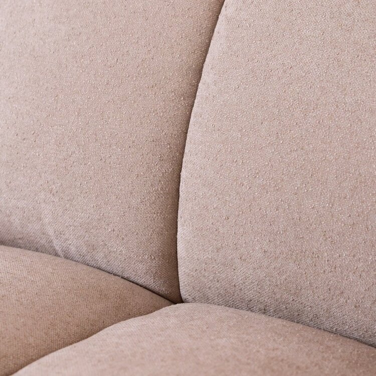 Ecksofa Luca XL Chenille Beige rechts