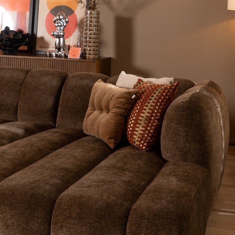 Ecksofa Luca XL Chenille mocha rechts