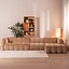 Ecksofa Luca XL Chenille peach rechts