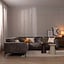 Ecksofa Vegas Samt anthrazit links/rechts