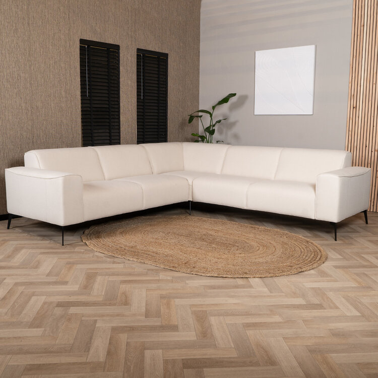 Ecksofa Vegas Stoff beige links/rechts