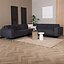 Ecksofa Vegas Bouclé schwarz links/rechts