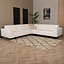 Ecksofa Vegas Bouclé weiß links/rechts