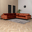 Ecksofa Vegas Samt kupfer links/rechts
