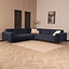 Ecksofa Vegas Samt dunkelblau links/rechts