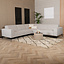 Ecksofa Vegas Stoff hellgrau links/rechts