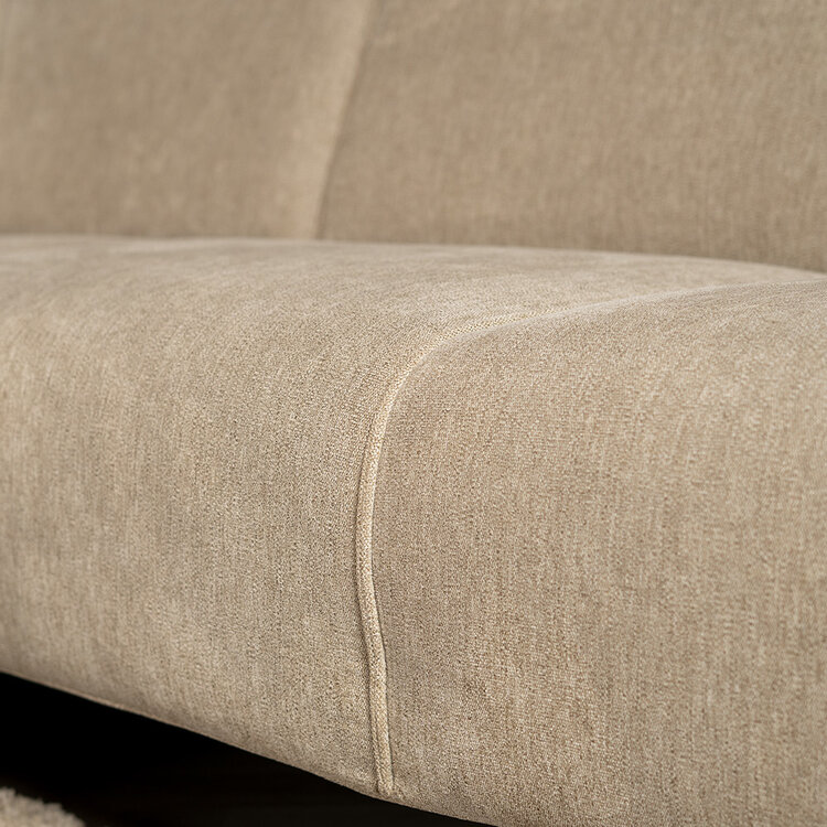 Ecksofa Vegas Stoff taupe links/rechts
