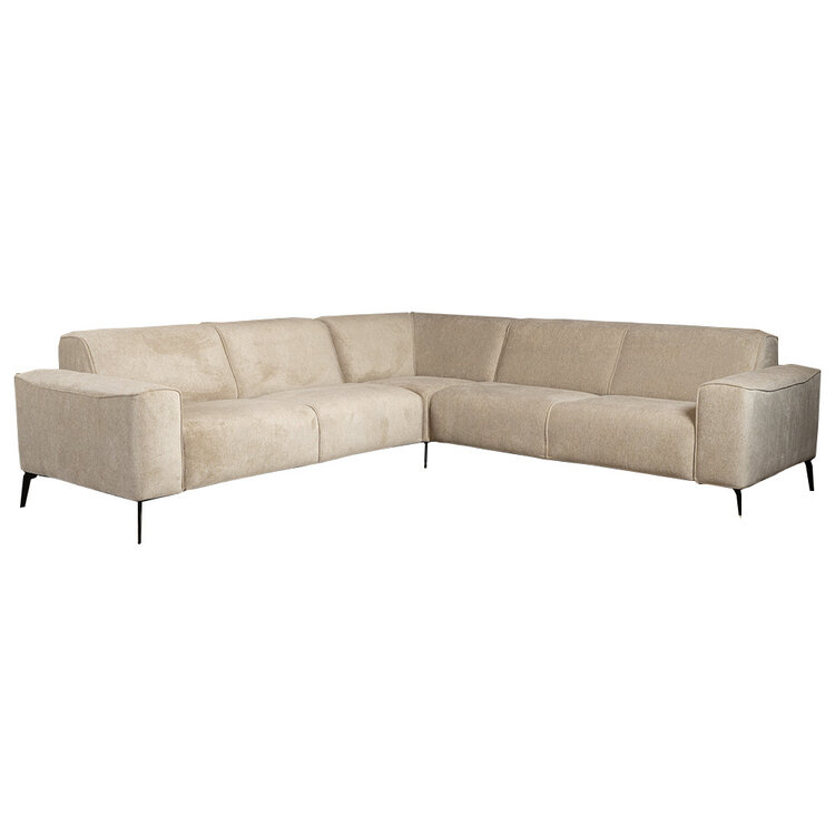 Ecksofa Vegas Stoff taupe links/rechts