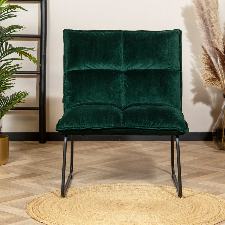 Samt Sessel Malaga modern grün