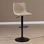 Barhocker Eva taupe recycelter Stoff 60 - 76 cm
