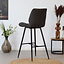 Barhocker Microfaser Morris anthrazit 71 cm