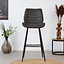 Barhocker Microfaser Morris anthrazit 71 cm