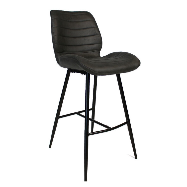 Barhocker Microfaser Morris anthrazit 71 cm