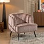 Samt Sessel Billy modern taupe