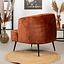 Samt Sessel Billy modern kupfer