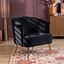 Samt Sessel Amy modern schwarz