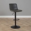 Barhocker Leder Texas höhenverstellbar anthrazit 60-76 cm