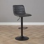 Barhocker Leder Boston höhenverstellbar anthrazit 60-76 cm