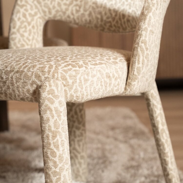 Esszimmerstuhl Nala taupe Leo-Print