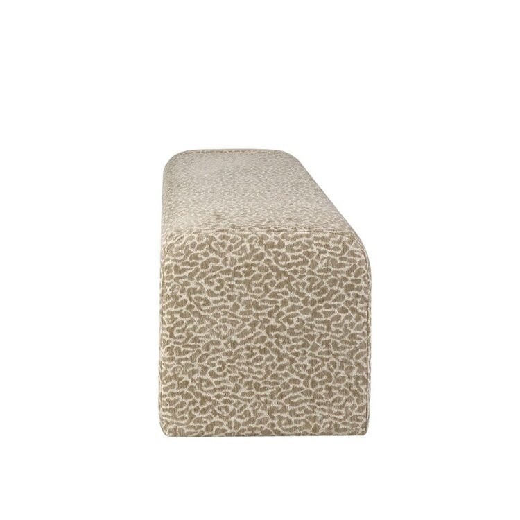 Esszimmerbank Lux taupe Leo-print 100 cm