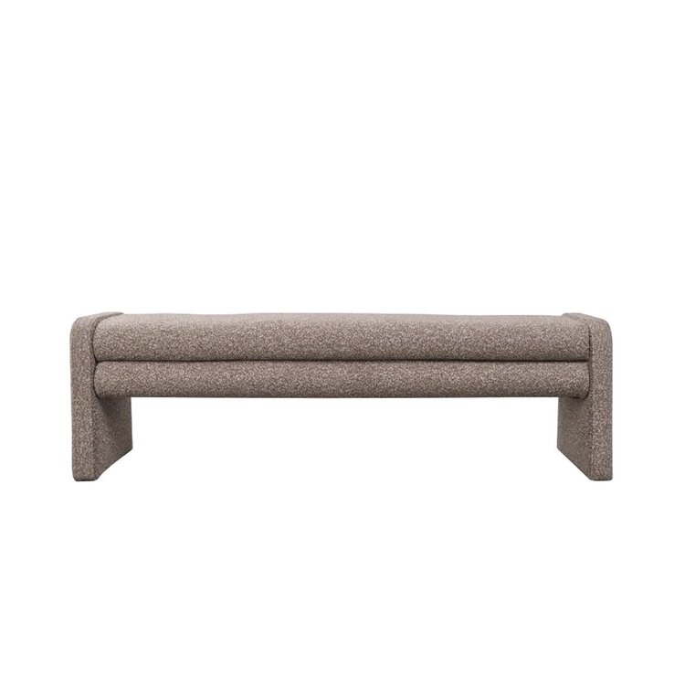 Esszimmerbank Neil Bouclé braun 160 cm