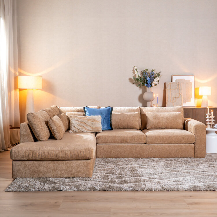 Ecksofa Kyle chenille peach links