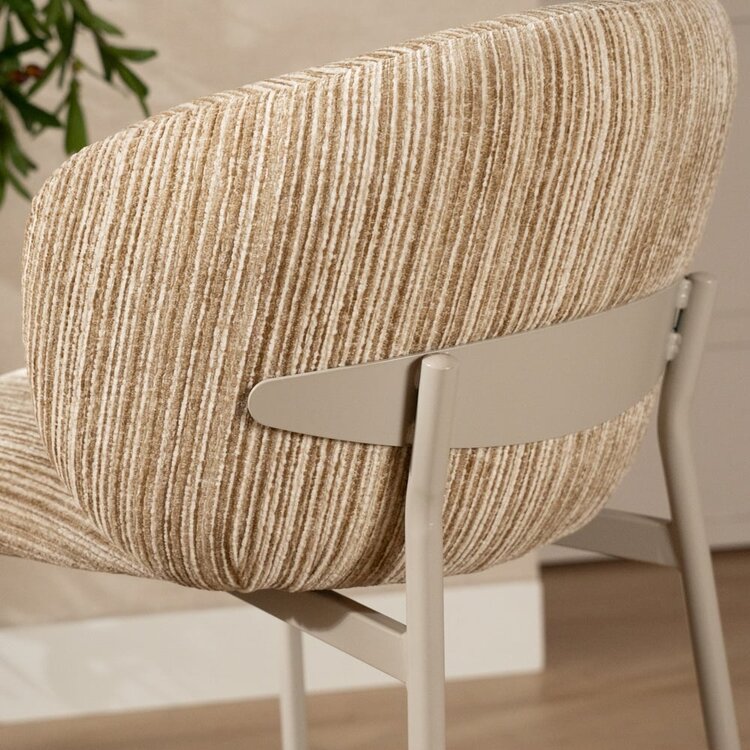 Barhocker Milo Chenille beige/taupe 70 cm