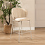 Barhocker Milo Chenille beige/taupe 70 cm