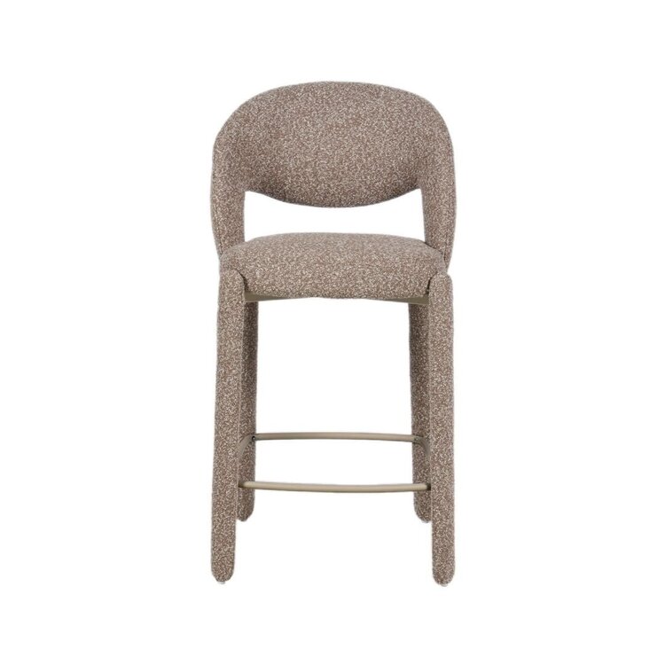 Barhocker June Bouclé braun 70 cm