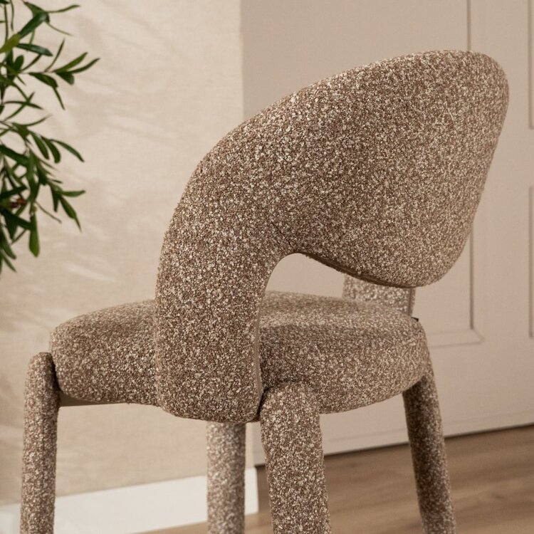 Barhocker June Bouclé braun 70 cm