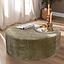 Hocker Chloe rund Chenille grün ø100 cm