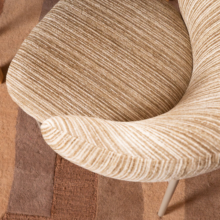 Esszimmerstuhl Milo Chenille beige/taupe