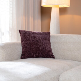 Kissen Evi Chenille lila 45 x 45