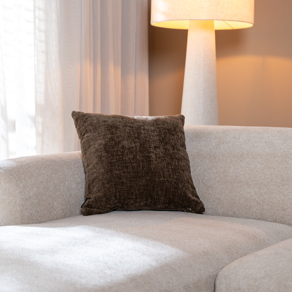 Kissen Evi Chenille mocha 45 x 45