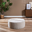 Hocker Elle rund Chenille sand ø100 cm